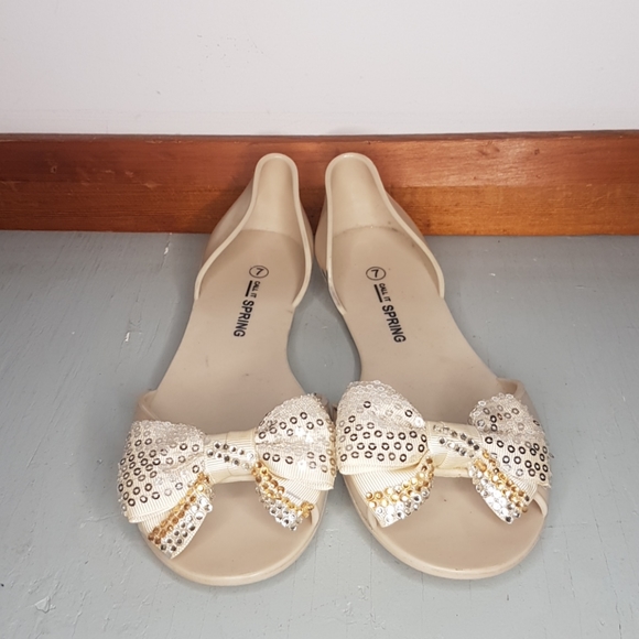 Sparkle bow flats